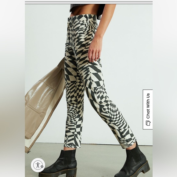 Pacsun black and white pattern mom jeans - Picture 2 of 7
